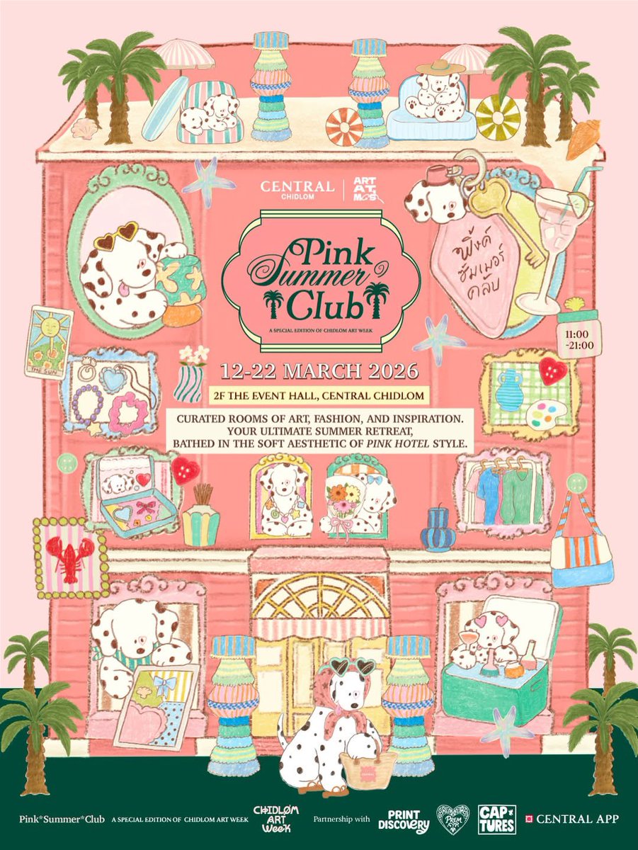 fivecolorcandle's tweet photo. 12–22 Mar
Pink Summer Club — Central Chidlom

📍Central Chidlom https://t.co/DnZ4y5ULKY