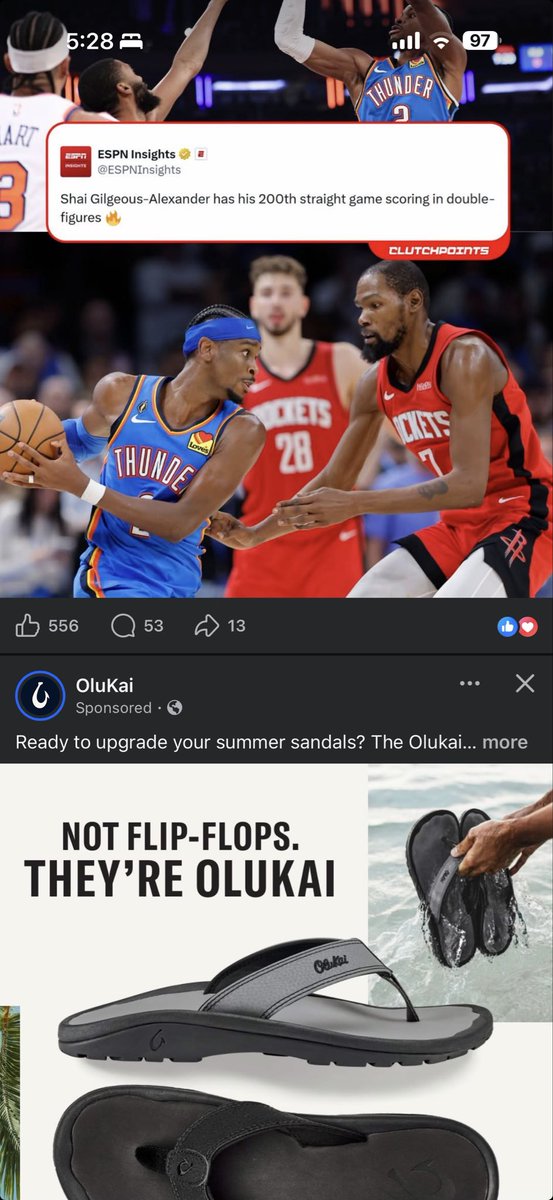 fboss28's tweet photo. It’s crazy. My Social media feed also knows what a bs player SGA is…. https://t.co/A0oNTduXS3