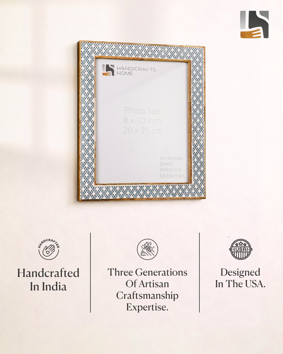 HandicraftsHom's tweet photo. Behind every Rhythm Diamonds frame is a story of craftsmanship. Hand cut inlay pieces set in a diamond pattern with a smooth polished finish—designed to beautifully frame your memories.

Tap to View : https://t.co/4lD0AmOe6s 
 
#handicraftshome #photoframedecor #handmadehomedecor https://t.co/fCtOxUxjhY