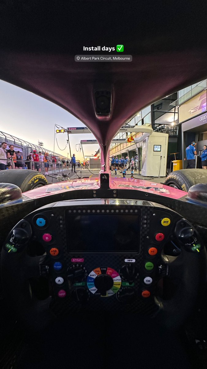 🚨 | Tenemos una imagen increíble del interior del cockpit del Alpine A526 en Melbourne.. 😍🇦🇺

#F1 #AustralianGP