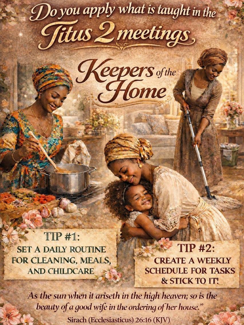 DOS_IUIC's tweet photo. Last nightβs Titus 2 was on point! β¨
A beautiful home doesnβt happen by accident , itβs built with order, love, and diligence. Letβs make those schedules, ladiesβ¦ and keep them. ππ€
#KeepersAtHome #Titus2Woman #HomemakingWithPurpose #DOS https://t.co/VeiIH8txcL