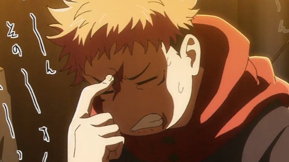 Go_Jover's tweet image. Yuji using his single brain cell