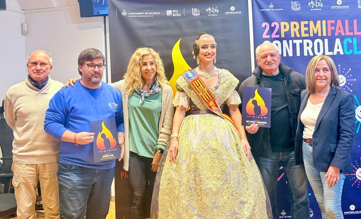 AjuntamentVLC's tweet photo. 🔥Presentem la 4a edició dels 'Premis a les Bones Pràctiques' que reconeixen a les comissions falleres compromeses amb la prevenció i la sensibilització durant les #Falles26.

Estos guardons reconeixen el compromís de les comissions falleres amb la promoció d'entorns festius més segurs, el foment d'hàbits saludables, l'ús responsable de la pólvora o la protecció de menors

🟡Una iniciativa organitzada per @ControlaClub junt amb @PMAdiccionesVLC i @JCF_Valencia.

🔗https://t.co/ypu9mSOsaz