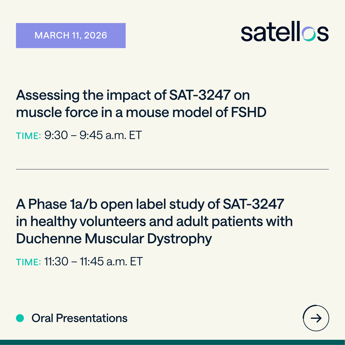 Satellos Bioscience tweet media