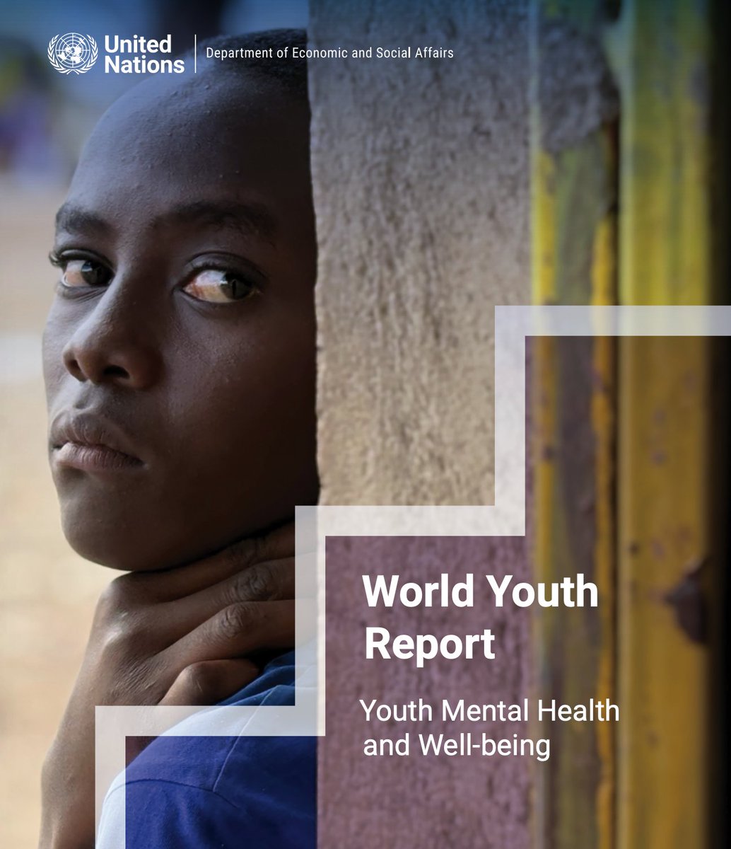 UN4Youth's tweet photo. Youth mental health is shaped by more than individual factors.

🌎 The World Youth Report highlights how education, work, family, poverty, technology and society all matter.

🌐 https://t.co/jN5cQAmXvN
💬 #WorldYouthReport #YouthMentalHealth https://t.co/ccJua01qvm