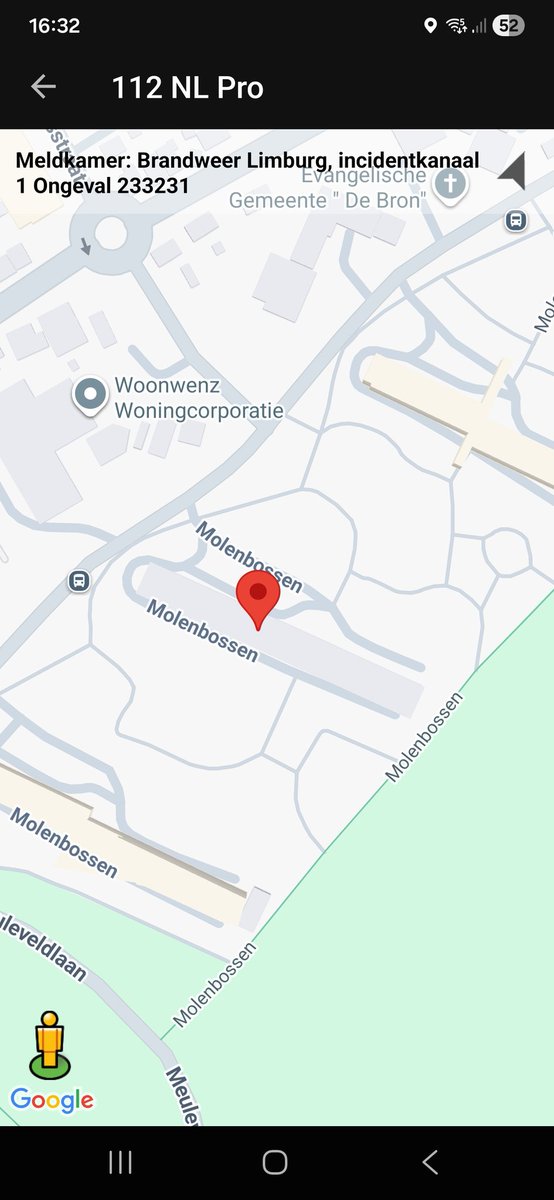 Ongeval in Molenbossen