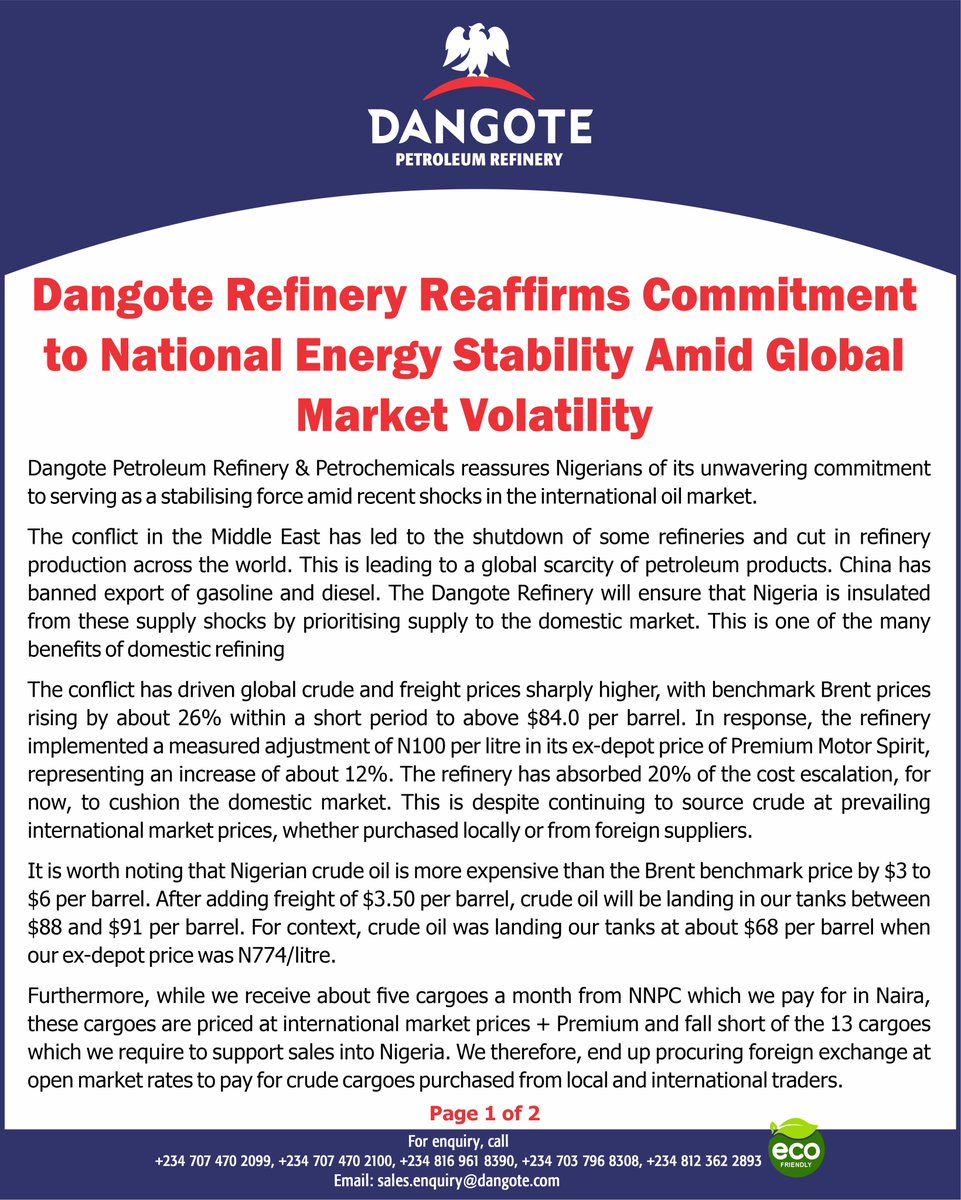 Dangote Group tweet media