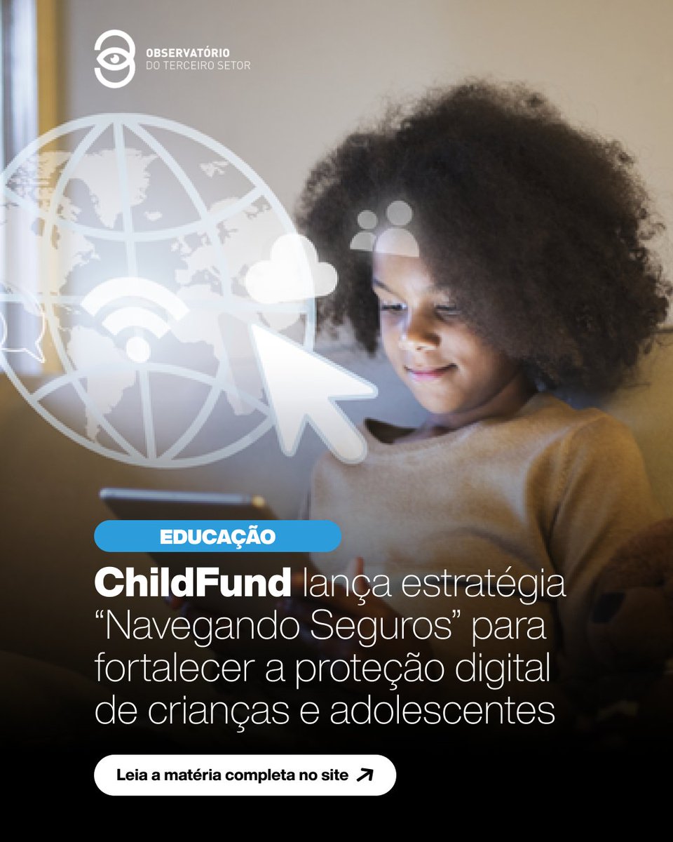 O ChildFund Brasil lançou a estratégia Navegando Seguros para fortalecer a segurança on-line de crianças e adolescentes. A meta é alcançar mais de 35 mil jovens.
📷Saiba mais no site do Observatório!