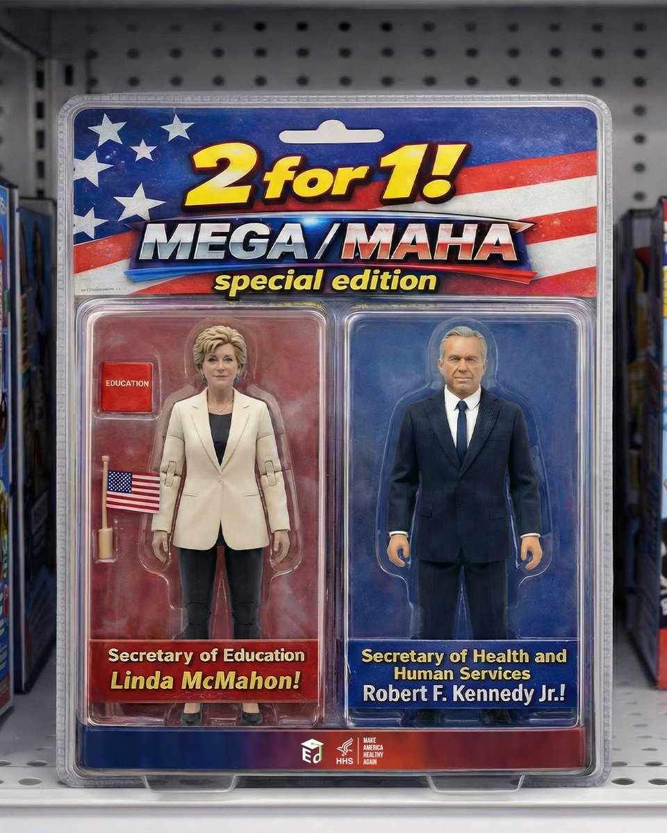 MEGA 🤝 MAHA

<a href="/EDSecMcMahon/">Secretary Linda McMahon</a> &amp; <a href="/SecKennedy/">Secretary Kennedy</a> are teaming up to ensure the next generation of doctors understand nutrition and how it impacts health.