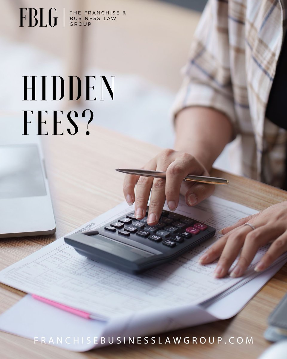 FranchiseLawLLC's tweet image. While the initial investments are clearly outlined in the FDD (Franchise Disclosure Document), there are more expenses that can pop up in franchising. It's important to consult with an experienced franchise attorney to get a clear picture.

#franchiselaw #hiddenfees #hiddencosts