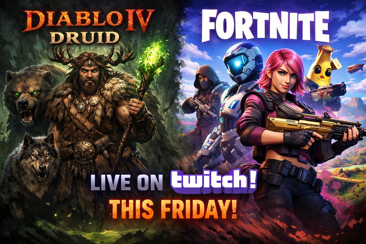 beards_dylan's tweet photo. Going live this Friday 10am CST. Putting the new keyzen to work.
#twitch #Fortnite #diablo4 https://t.co/xLiZknHABX