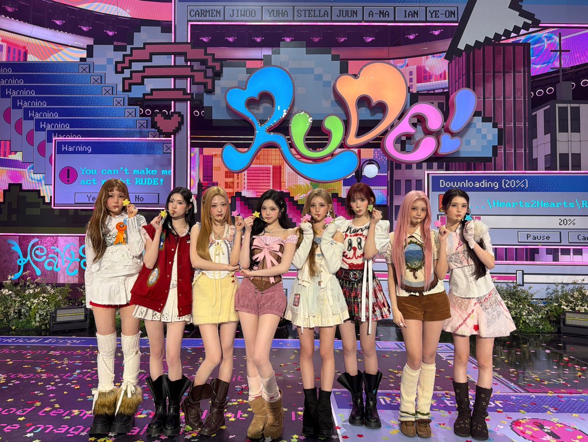 Hearts2Hearts “RUDE!” reaches a new peak of #1 (+2) on Bugs! real
