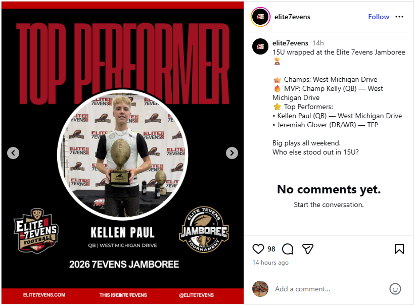 Kellen Paul 2029 | 4.0 GPA tweet media