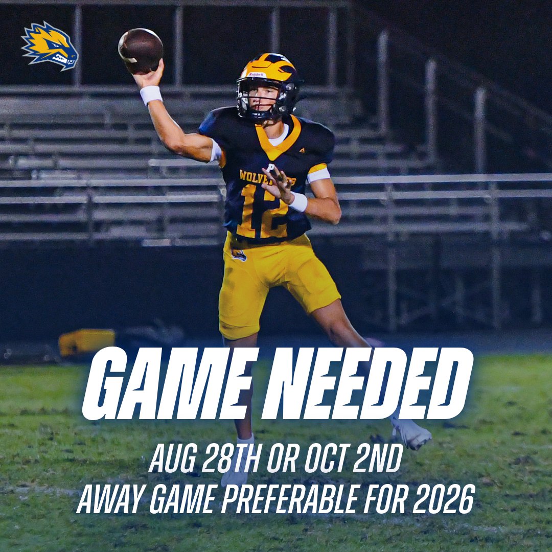 pacsfootball1's tweet photo. We are still looking for a regular season game. 
Looking for a 2yr contract with this 2026 season being an away game. 

DM or Email jricht@princeave.org for more information. https://t.co/TjR819rxO4