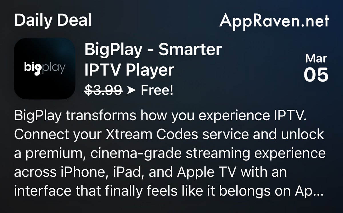 AppRaven: Apps Gone Free tweet media