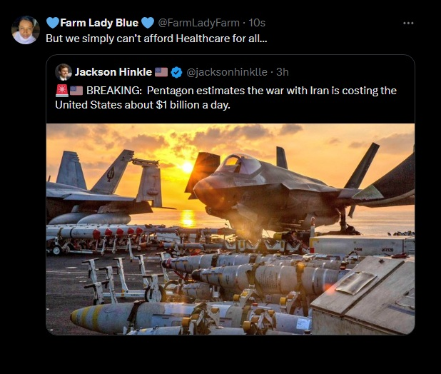 Monte_Alto's tweet image. Dear #MAGA #RightWing #Christian #Republicans,
All you assholes wandering around coffee shops and malls with semi automatic weapons, waging war against your fellow Americans, can finally put those ego boosting weapons of war to use.
#TrumpsDistractionWar
#BootsOnTheGroundInIran