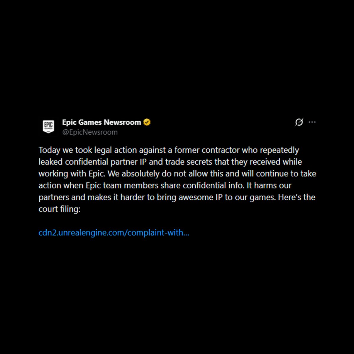 HYPEX's tweet image. EPIC GAMES SUED "AdiraFNInfo" FOR LEAKING AS A CONTRACTOR 😳

"Today we took legal action against a former contractor who repeatedly leaked confidential partner IP and trade secrets that they received while working with Epic."