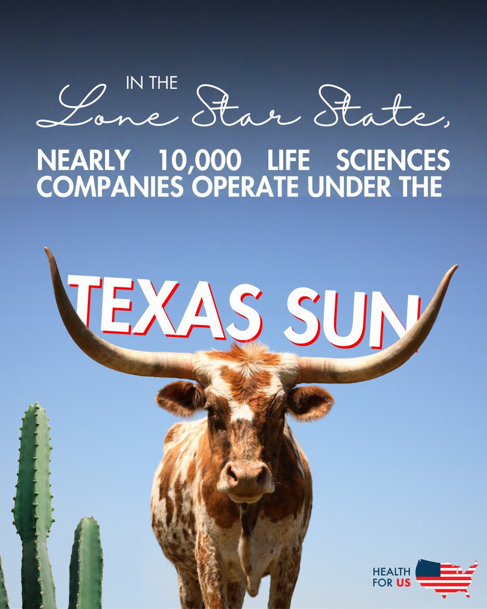 Healthfor_US's tweet photo. Nearly 10,000 life sciences companies operate under the Texas sun. ☀️

Texas’ premier research institutions are developing targeted insecticide interventions to reduce the global malaria burden. And schools like the University of Texas Health Science Center at San Antonio are trailblazing research, in this case on neutralizing antibodies to protect against malaria.

That’s 129,000 jobs created for Texans—and innovation serving those within the Lone Star State and far beyond its borders.