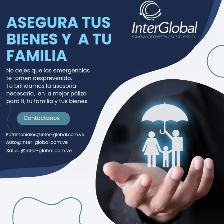 InterGlobalSC's tweet photo. Popularmente oímos "Más vale prevenir que lamentar" "El prudente anticipa el peligro y toma precauciones para protegerse".(Proverbios 22:3). En #InterGlobal estamos para brindarte la mejor asesoría en materia de Seguros. #Auto #Salud #Patrimoniales 📞(0212) 286.34.85/0458/9274 https://t.co/gXB78fOmr2