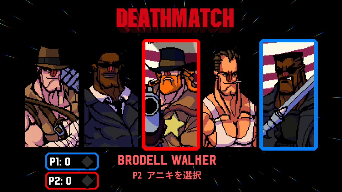 fort_nite_broly's tweet photo. とうとう男の中の男のバカゲー見つけてしまいました。#BROFORCE
ハリウッド映画などのマッチョな兄貴たちになって、紛争地域を駆け回るアメリカンドリーム詰め込み過ぎて頭がチャラヘッチャラになる🤣🤣🤣
そのくせ敵の攻撃はわずか一発でKOする脆弱っぷりも可愛いｗｗｗｗ
ドット画ゲーにハズレ無し❣ https://t.co/MoB8ob3Wzf