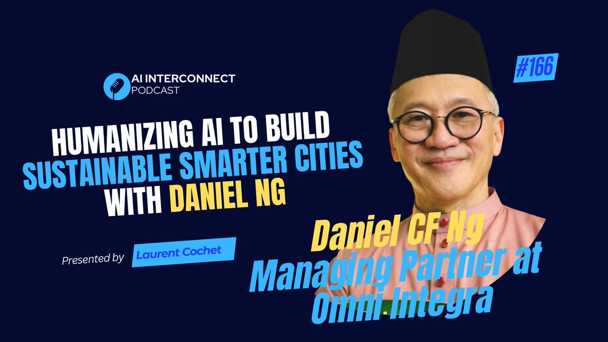 Humanizing AI to Build Sustainable Smarter Cities with Daniel Ng youtu.be/wHI0heOYXIE?si… via <a href="/YouTube/">YouTube</a>