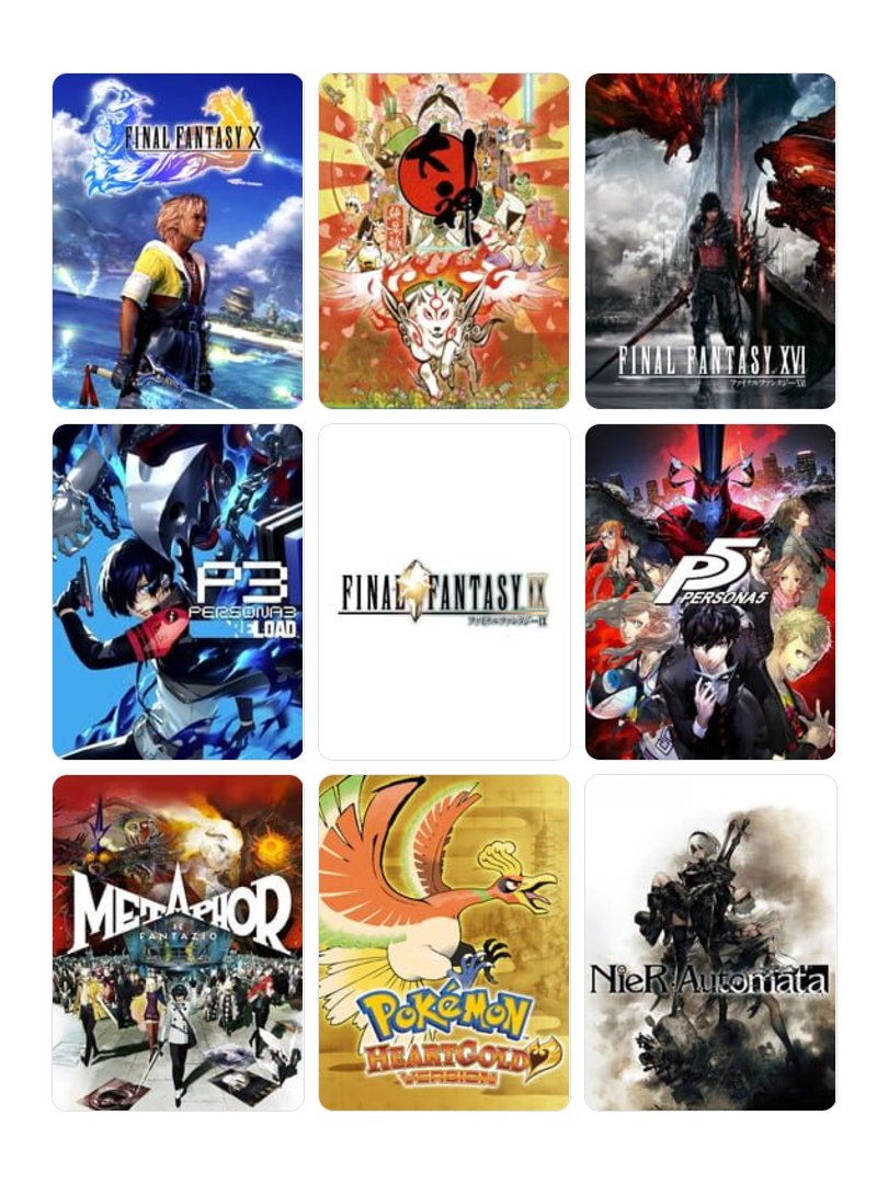 私を構成する9つのゲーム
#My9Games #私を構成する9つのゲーム
こう言う事かな？