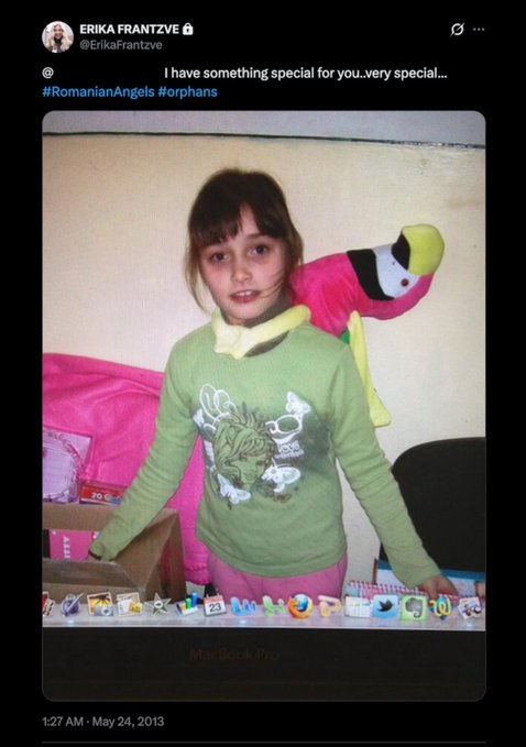 How many little Romainian angels never made it back from date night <a href="/MrsErikaKirk/">Erika Kirk</a> ? You had better make your escape before an honest cop somewhere actually does his duty.