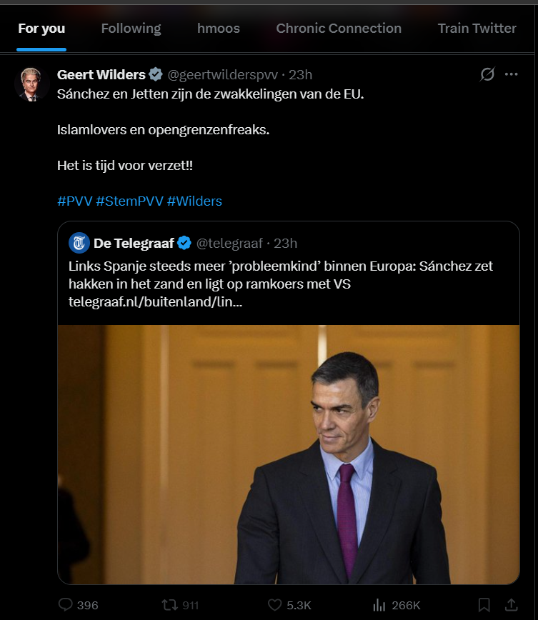 Waarom komt Geert Wilders op mn timeline terwijl hij mij geblocked heeft, wat is dit