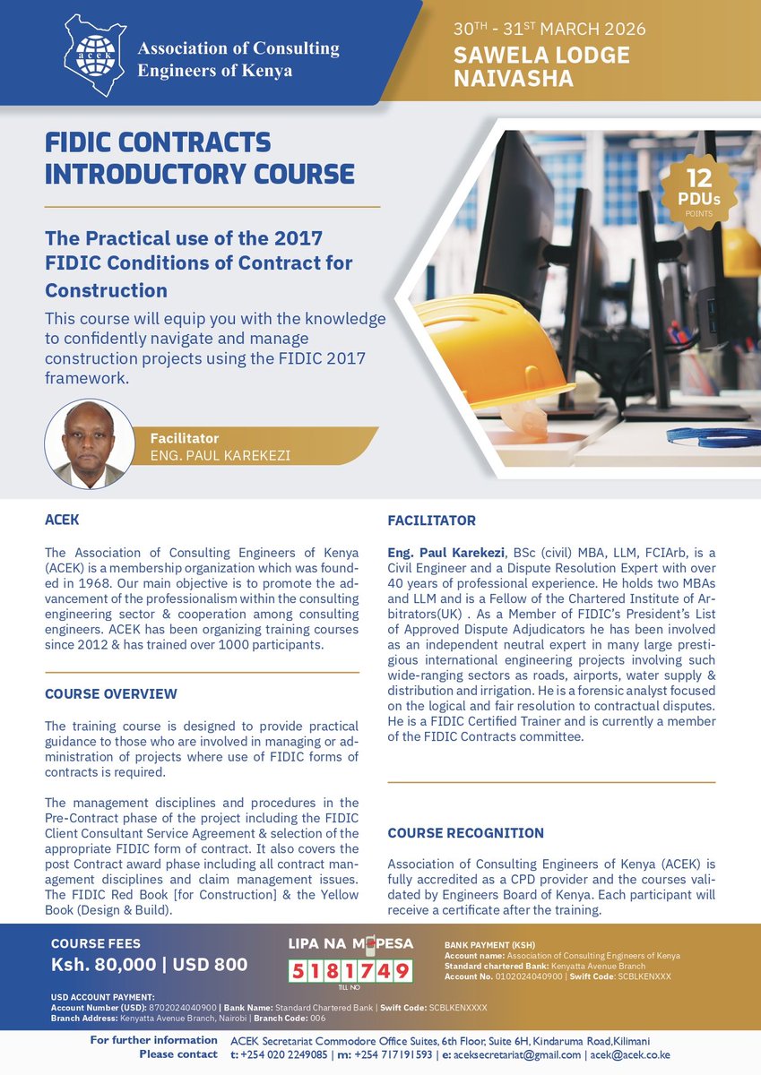 The Association of Consulting Engineers of Kenya tweet media