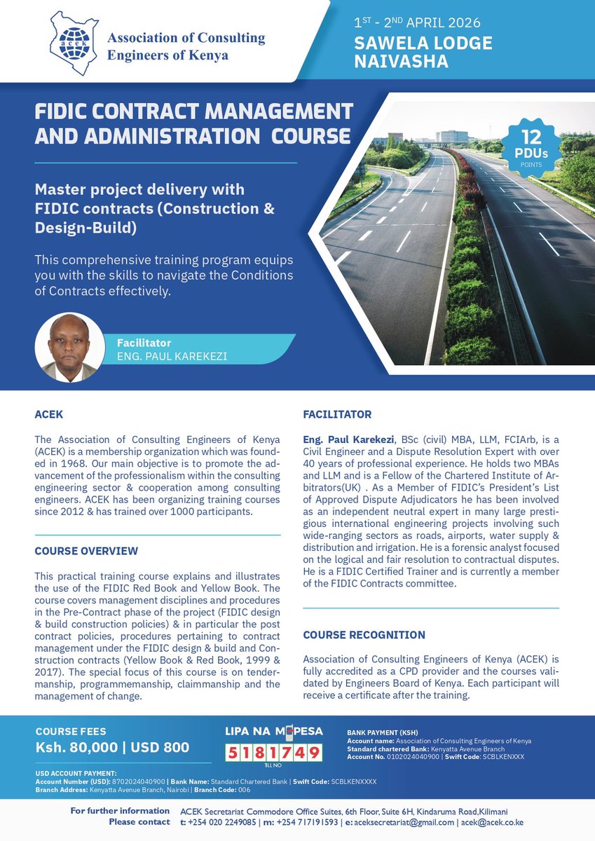 The Association of Consulting Engineers of Kenya tweet media