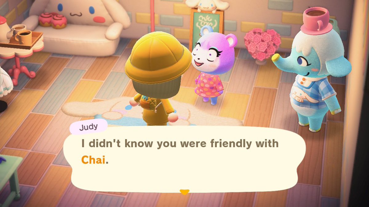 Judy is shocked that I'm friends with Chai lmao 

#AnimalCrossing #ACNH #AnimalCrossingNewHorizons
