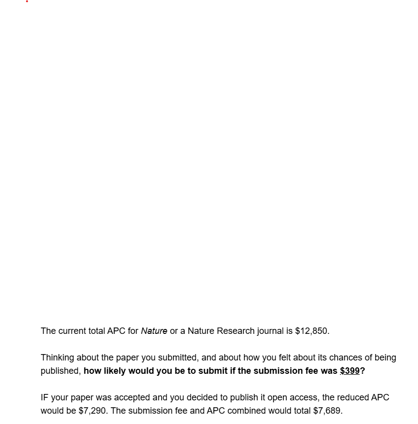 jaaronhogan's tweet photo. THIS  IS REDICULOUS!  @NaturePortfolio @Nature Publishing group.  Do better!  Do better as leaders, publishers, and most of all do better for us, your customers, the world and science as a whole.  Somebody is getting Rich! https://t.co/VEBDs7T95K