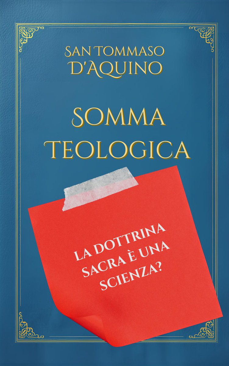 La teologia è solo un insieme di opinioni o una vera forma di sapere?

San Tommaso affronta la sfida: la Sacra DoTtrina è una scienza a tutti gli effetti.
Scopri perché nell'articolo: newbookatholic.blogspot.com/2026/03/somma-…

#Bookatholic #Summa #SanTommaso #Teologia #Filosofia