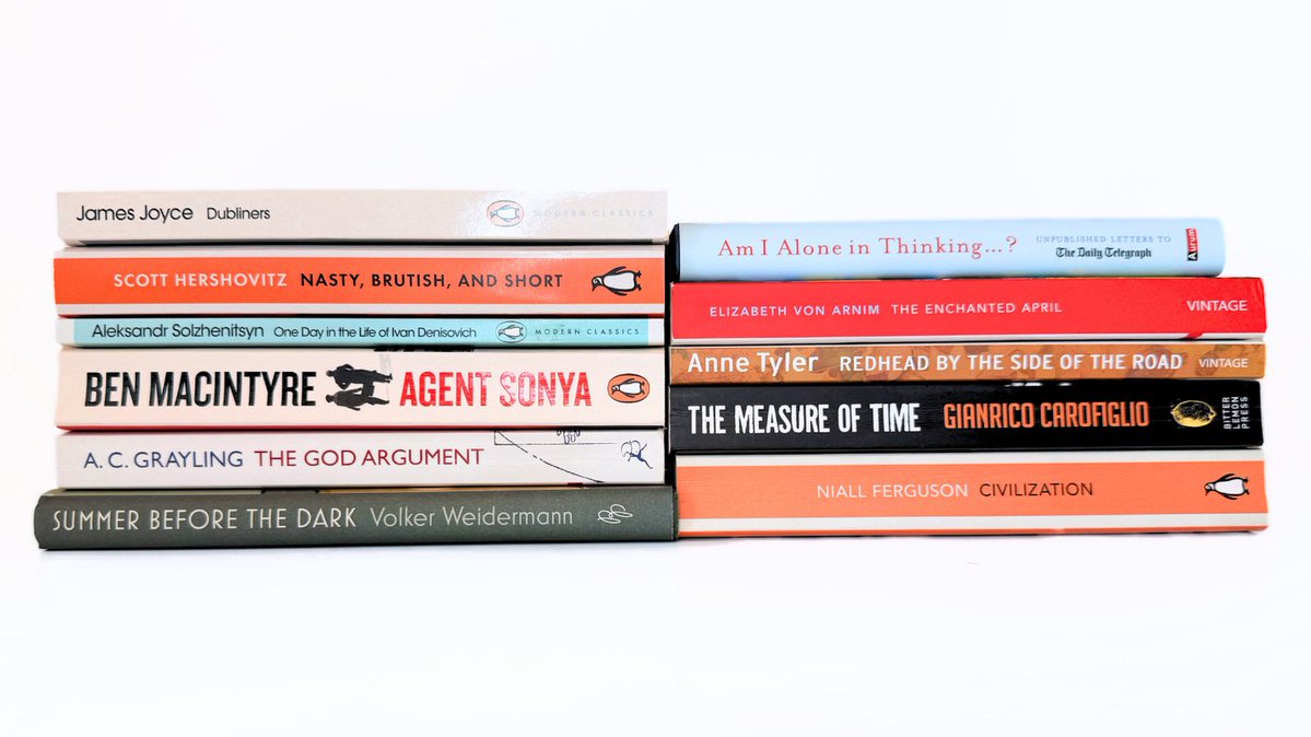 strangebooksUK's tweet image. Fresh in today. James Joyce, Ben Macintyre, Niall Ferguson, Anne Tyler, A.C. Grayling and more. A seriously impressive and eclectic stack of secondhand reads. Every book personally photographed, no stock photos. strangebooks.co.uk #secondhandbooks