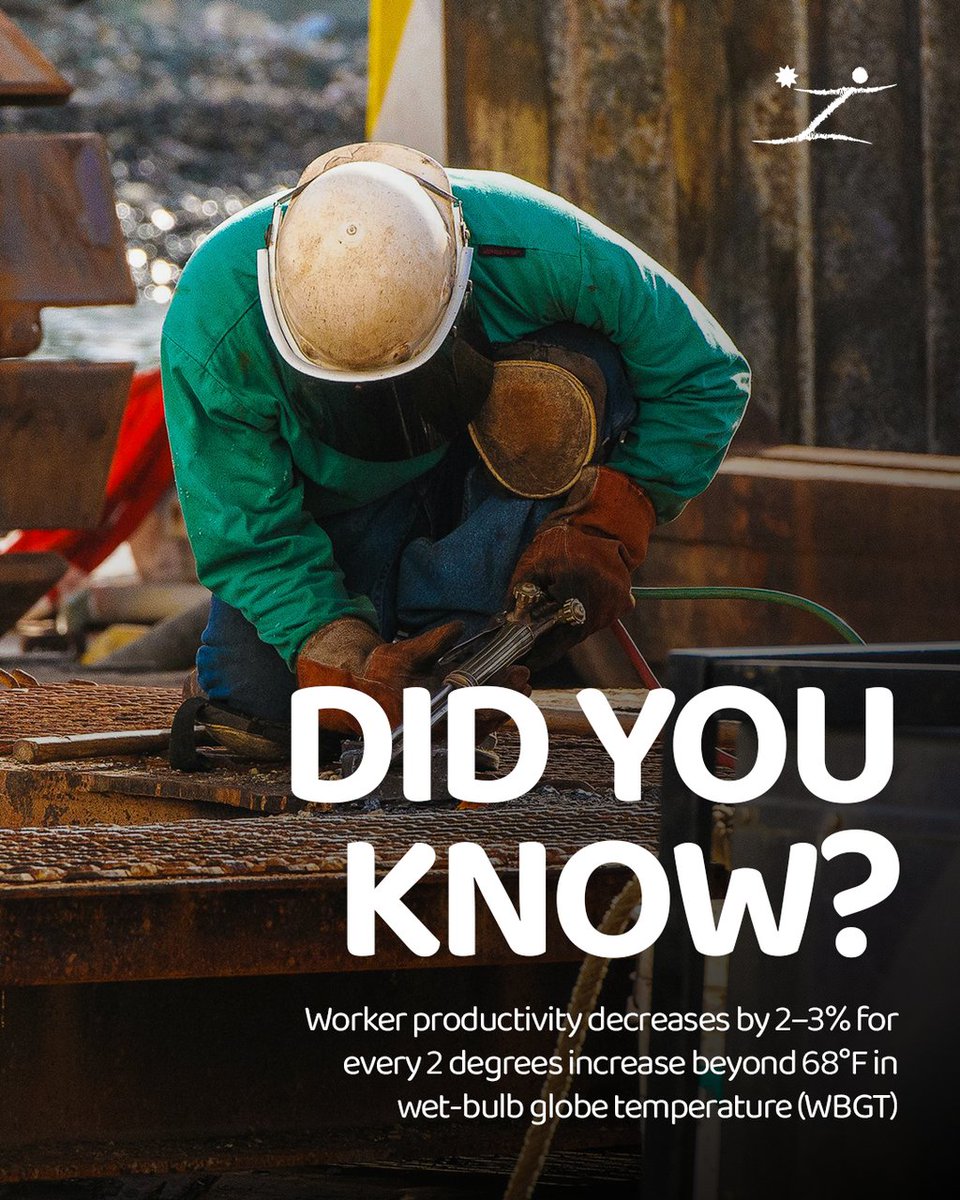 ZelusWBGT's tweet photo. Productivity losses build as heat and strain increase.
Focus drops. Tasks slow. Errors rise. Small changes compound fast.
Heat directly impacts output and performance.

Are environmental conditions factored into workload planning?

#workforceperformance #heatstress https://t.co/E9GbUmVPtV
