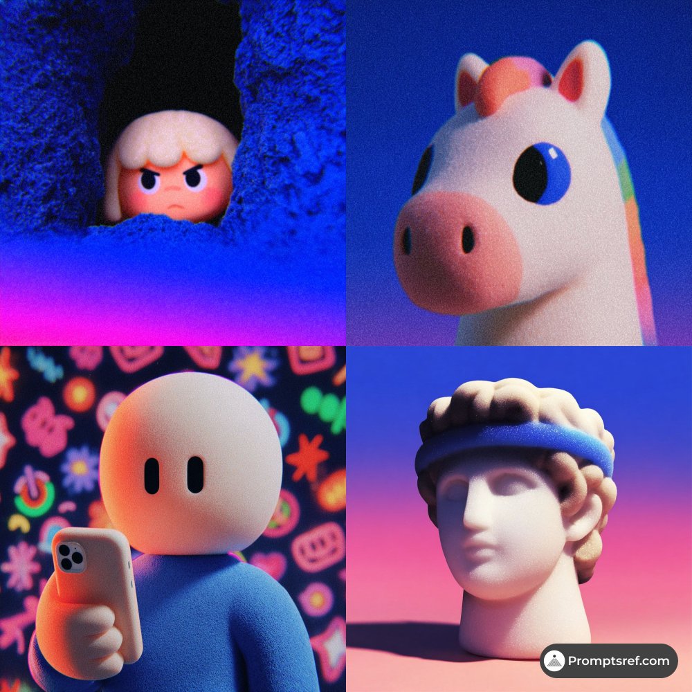 Flocked pop art grid