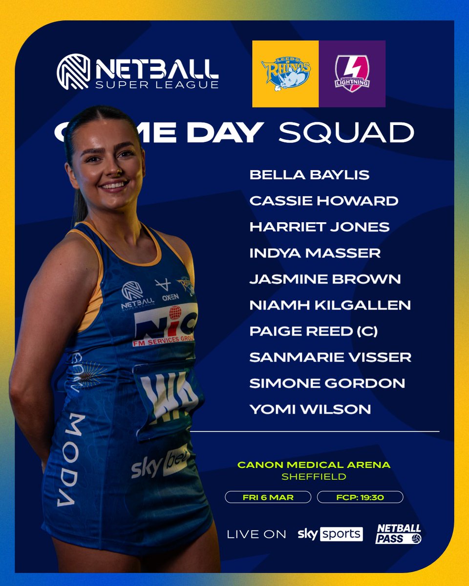 NIC Leeds Rhinos Netball tweet media