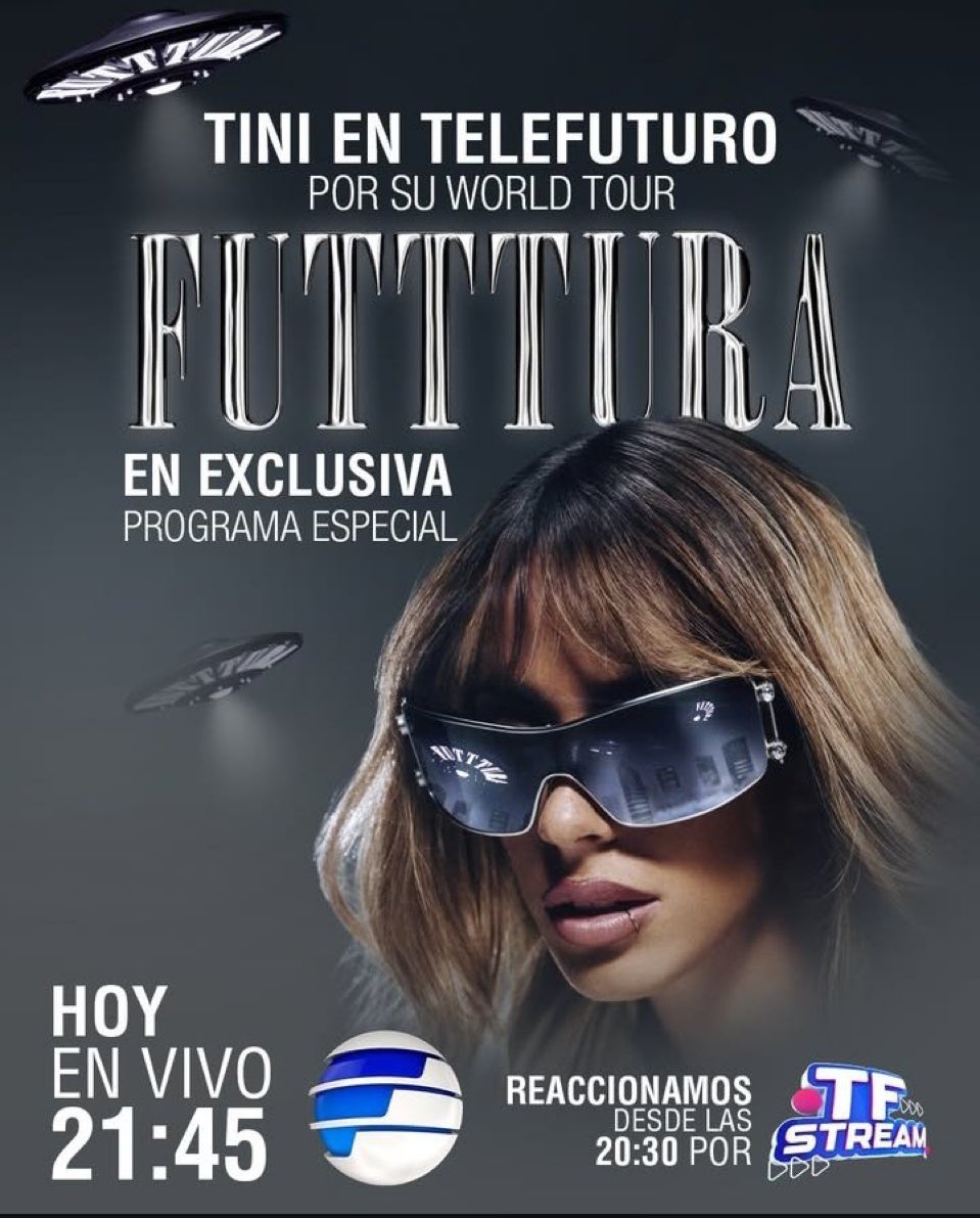 TINI se estará presentando hoy a las 21:45 en el programa Telefuturo de Paraguay 🇵🇾