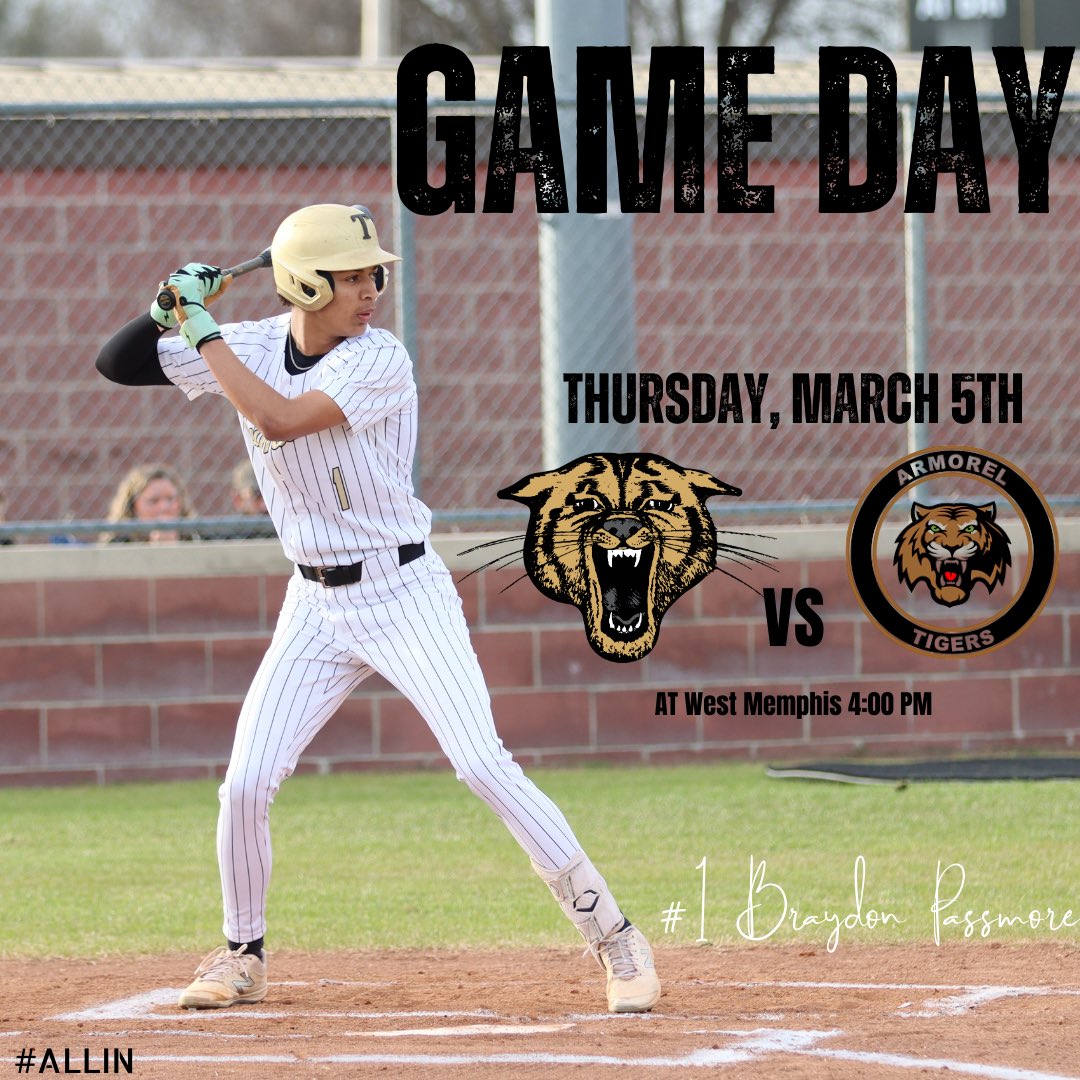 TrumannBaseball's tweet photo. GameDay for the Wildcats! 

🆚 Armorel 

🕔 4:00PM

📍West Memphis, AR https://t.co/Si0Z4HeZDz