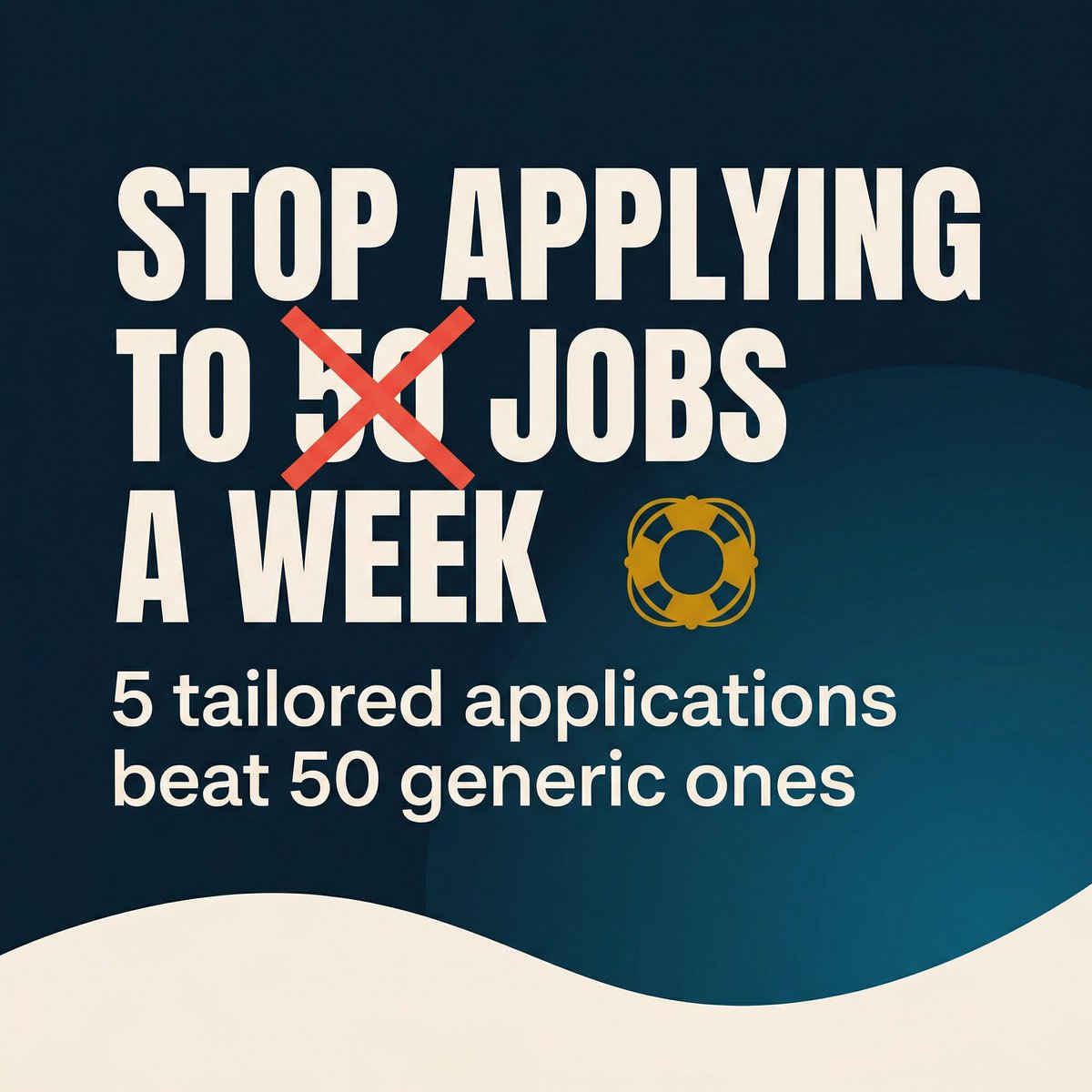 cvrescued's tweet image. Stop applying to 50 jobs a week with the same CV.

It feels productive. But it’s the least effective job search strategy in 2026.

The job market is competitive. But the candidates who land interviews aren’t the ones applying the most.

#JobSearchTips #QualityOverQuantity #CVTips