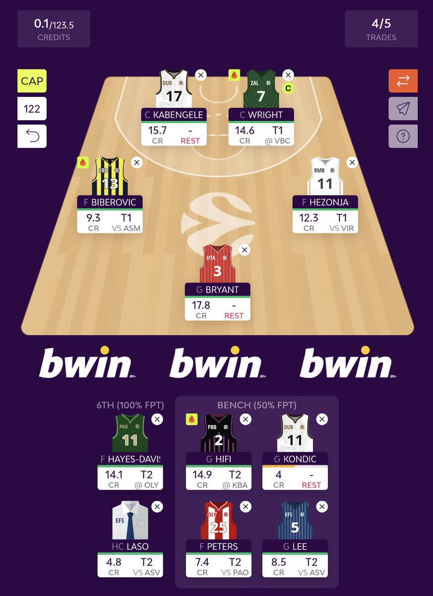 EUROLEAGUE FANTASIST 🏀 tweet media