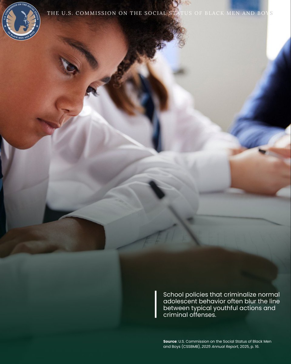 COMMISSION ON THE SOCIAL STATUS OF BLACK MEN+BOYS tweet media