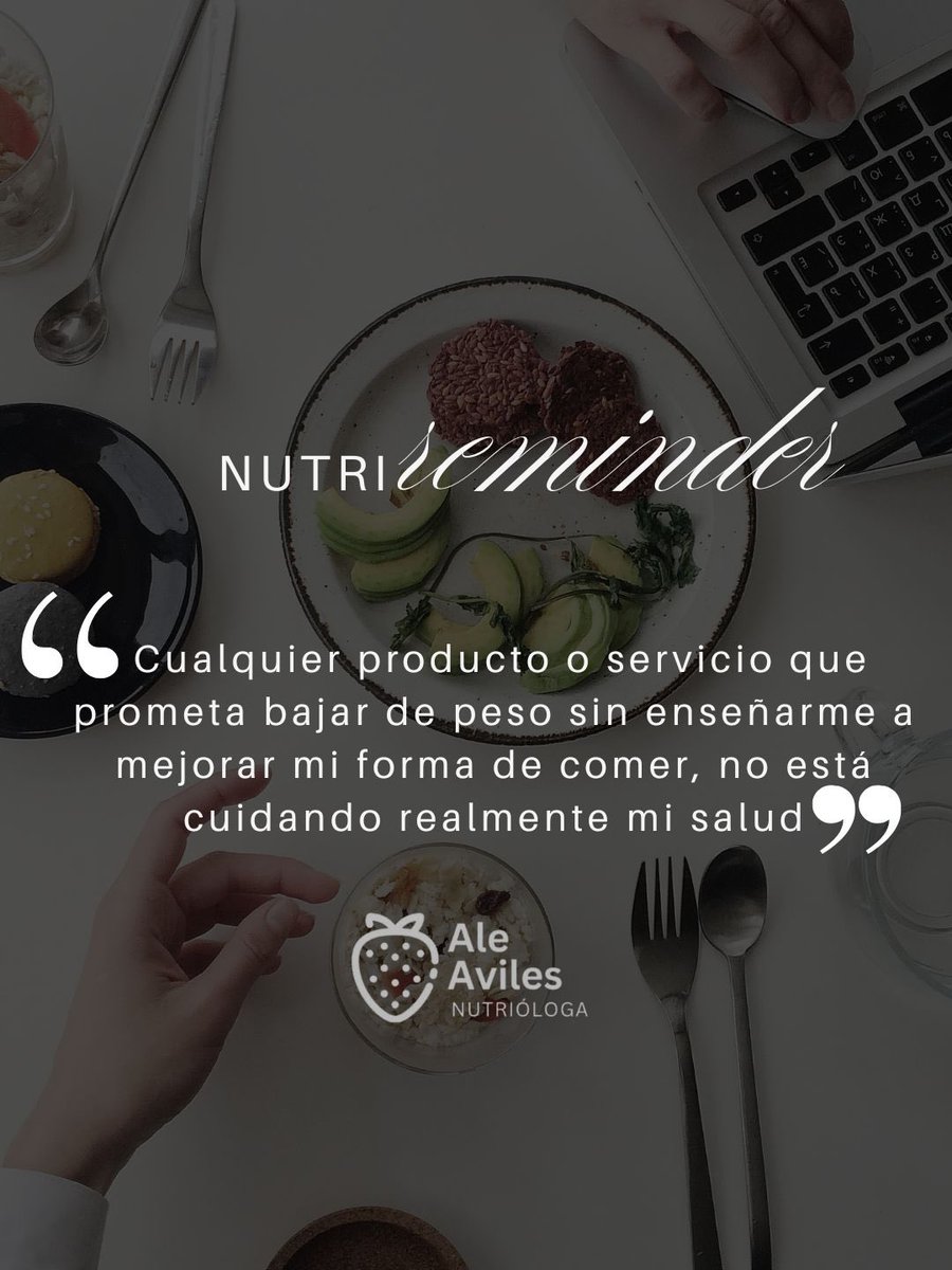 nutAleaviles's tweet photo. Si un producto promete bajar de peso sin enseñarte a comer mejor, no es salud: es marketing.  
Tu salud no necesita atajos, necesita hábitos. https://t.co/13yrMmFv2x