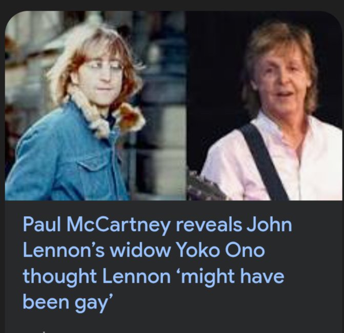Gabocalypse's tweet photo. Yoko also thinks she can sing, and half of us think Paul is Billy Shears, so, let's not get carried away here https://t.co/xPrtFGbwsx