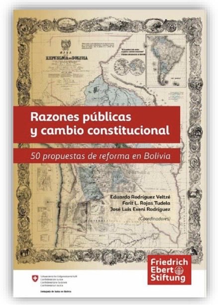 erveltze's tweet photo. Ayer presentamos el libro “RAZONES PÚBLICAS Y CAMBIO CONSTITUCIONAL. 
50 propuestas de reforma en Bolivia” 
Acceso libre al texto en:
https://t.co/4JEI7OJgr9 https://t.co/qkLIKJNxHt