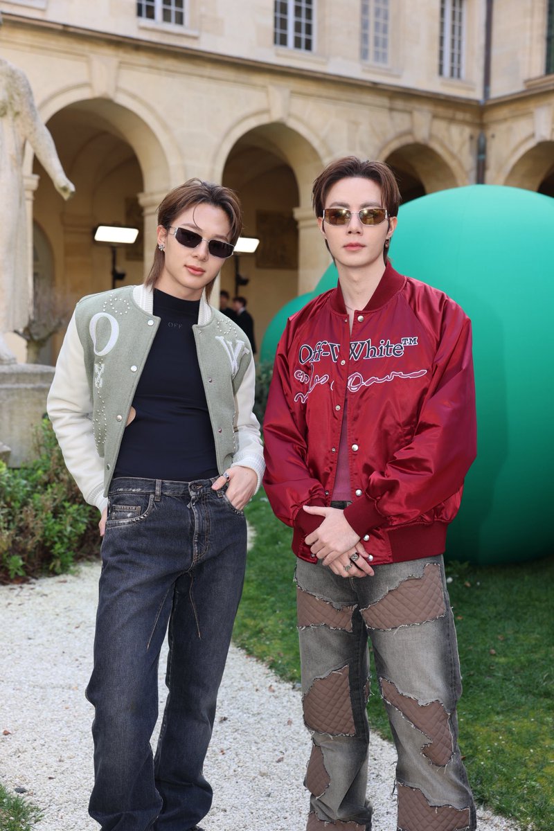 DomundiTV's tweet photo. We concluded our Paris journey with unforgettable moments.

We are immensely grateful to the brand for inviting Zee @zee_pruk and NuNew @CwrNew to experience the artistry at the Off-White™ PARIS FASHION WEEK 2026.

This experience was made even more special by the incredible love and support from our fans worldwide. Thank you for being part of this.

ZEENUNEW IN PARIS FW26
#OffWhitexZeeNunew
@OffWht #OffWhite
#OffWhiteFW26