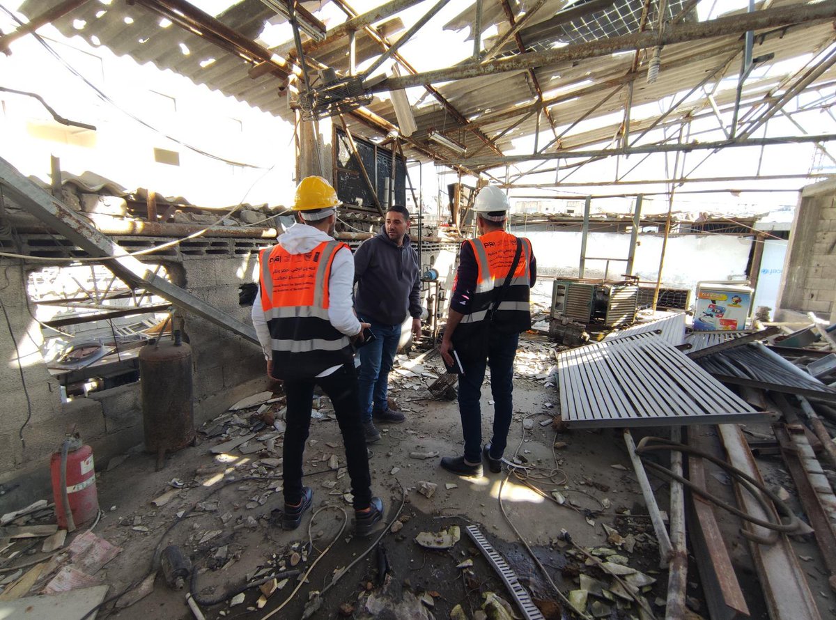 UNIDO's tweet photo. #UNIDO is helping restore #Gaza’s #industrialsector.

With @UNDP/#PAPP &amp; Palestinian Federation of Industries, under the Palestinian Ministry of Industry, the project will map industrial damage to support #recovery planning &amp; rehabilitation. 🔧🌱🤝

#UNIDORecoveryProgrammes https://t.co/Nq7b68D8kL