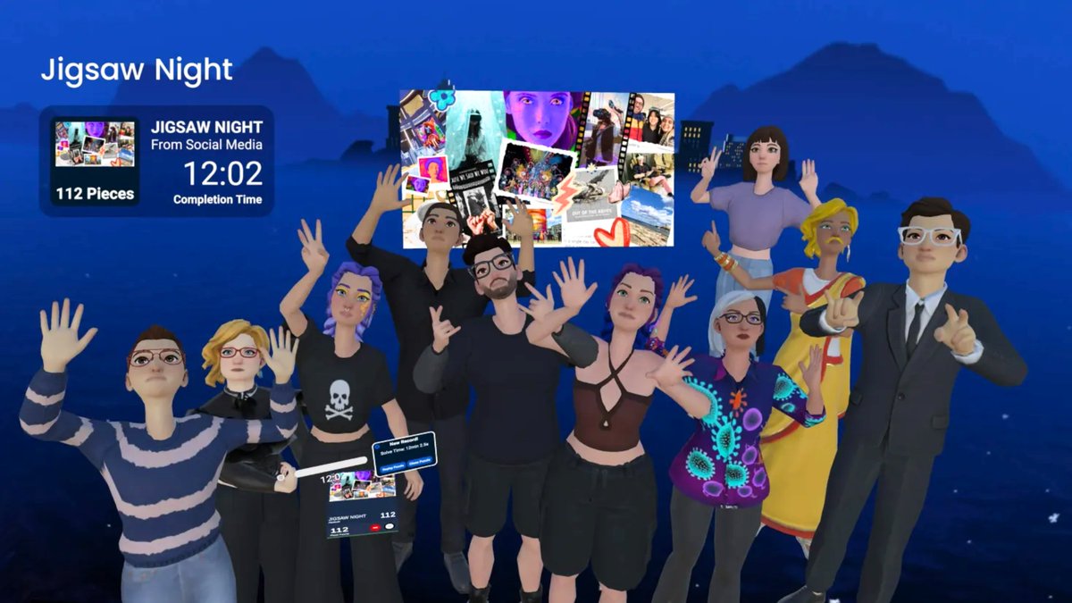 AndyFidel_'s tweet image. Hosting weekly demos of @jigsawnightapp!

Jigsaw Night is a shared virtual puzzle experience designed to bring people closer, one piece at a time.

Next one is happening tomorrow at:

→ 7:30 pm CET 
→ 12:30 pm ET
→ 9:30 am PT

RSVP: forms.gle/rQ2GRS9C1QaNpP…

#mixedreality