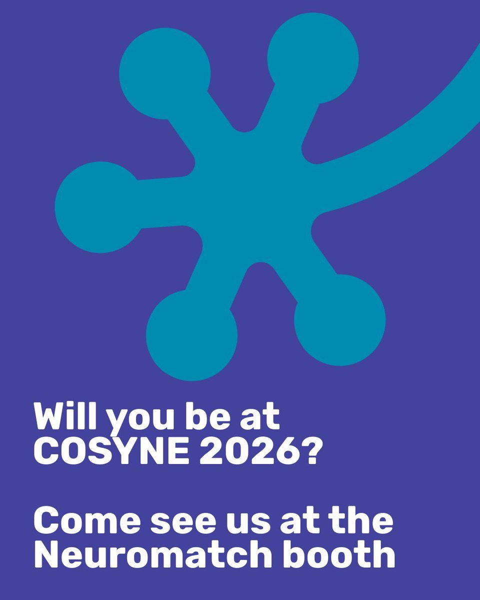 neuromatch's tweet photo. Computational and Systems Neuroscience #COSYNE2026 is taking place in Lisbon, Portugal, from 12β17 March.
If youβre attending @CosyneMeeting, we'd love to connect!
https://t.co/kQ8CXIFwPm
#COSYNE #ComputationalNeuroscience #Neuroscience #OpenScience #Neuromatch https://t.co/HxuDa2H1JK