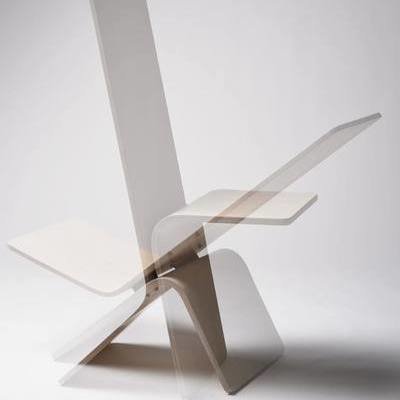 core77's tweet image. This minimalist, bent plywood Tilt chair is by Manuela Hirschfeld, an Industrial Design student at Germany's Hochschule Pforzheim.

 "Tilt transforms from a chair to a lounger in… core77.com/posts/142281/I… #IndustrialDesign #FurnitureDesign #Minimalism #StudentWork #InteriorDesign